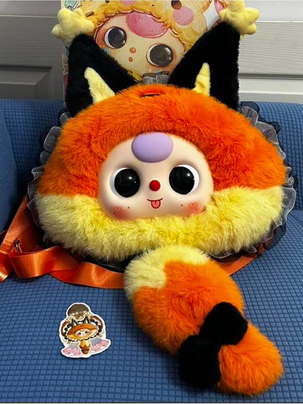 Confirmed Baby Three Big Head Backpack 800%